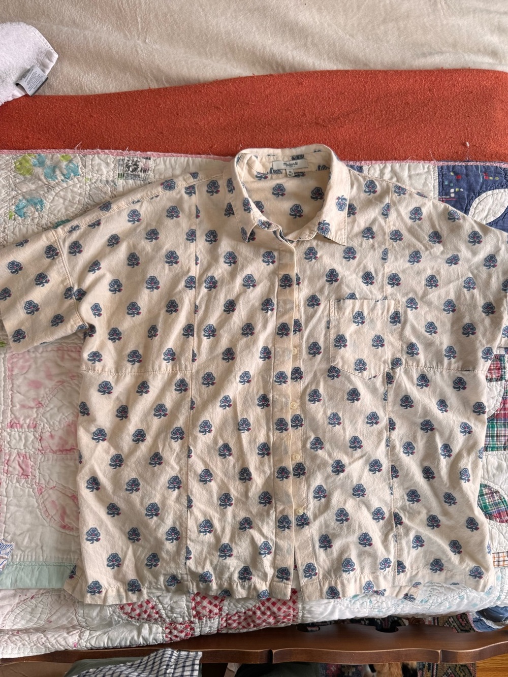Madewell women’s academie shirt sleeve button up